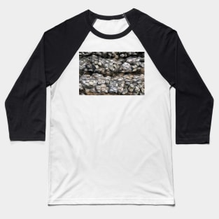 Rock gabions oil paint effect Baseball T-Shirt